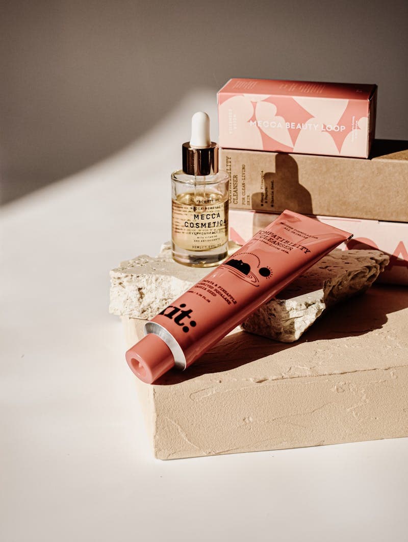 Productos de skincare acumulados sin resultados